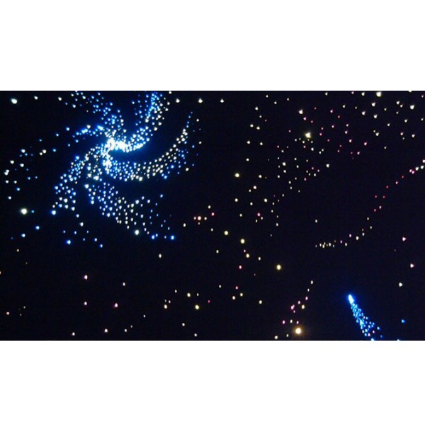 Напольный фибероптический ковер «Звёздное небо» 1,45х1,45 м., 320 звёзд 17017